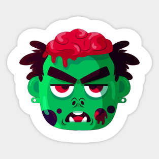 Scary Zombie Sticker